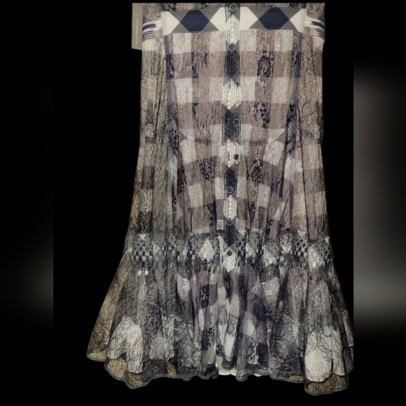 Anthropologie X In Earnest Gingham Lace Dress - Picture 5 of 11